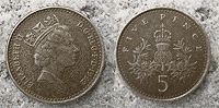 British 5 Pence