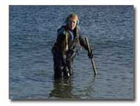 Carol in waders